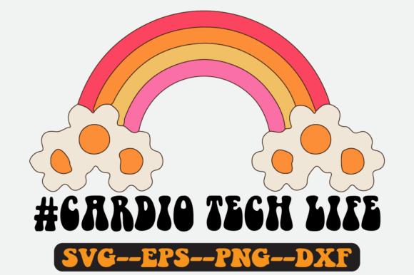 Cardio Tech Life Quote Retro Svg Design Review