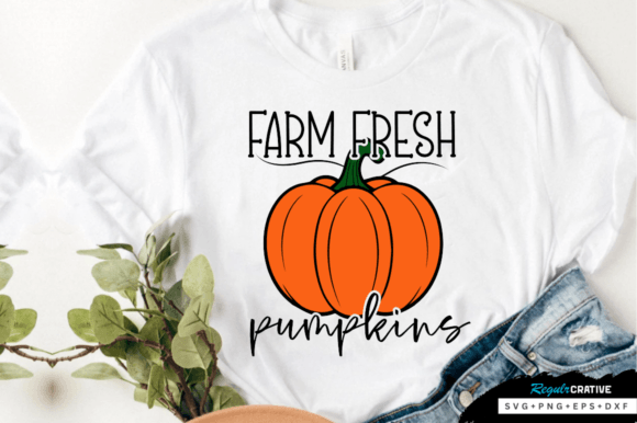 Farm Fresh Pumpkins SVG Design for Crafts and Graphics