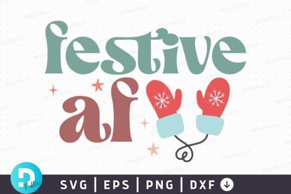 Festive Af SVG Design for Crafts and Graphics