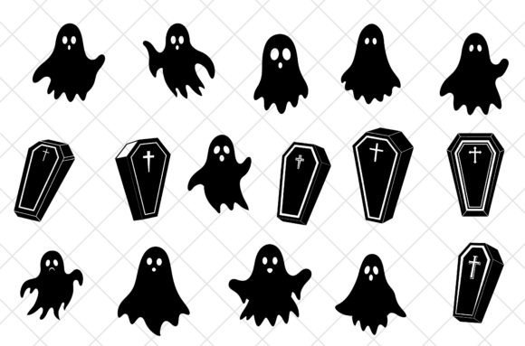 Halloween Ghost Vector Illustration for Crafts and Graphics
