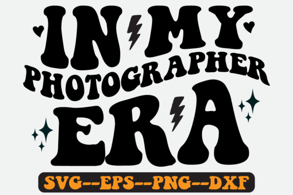 In My Photographer Era Quote Retro Svg for Crafts and Graphics